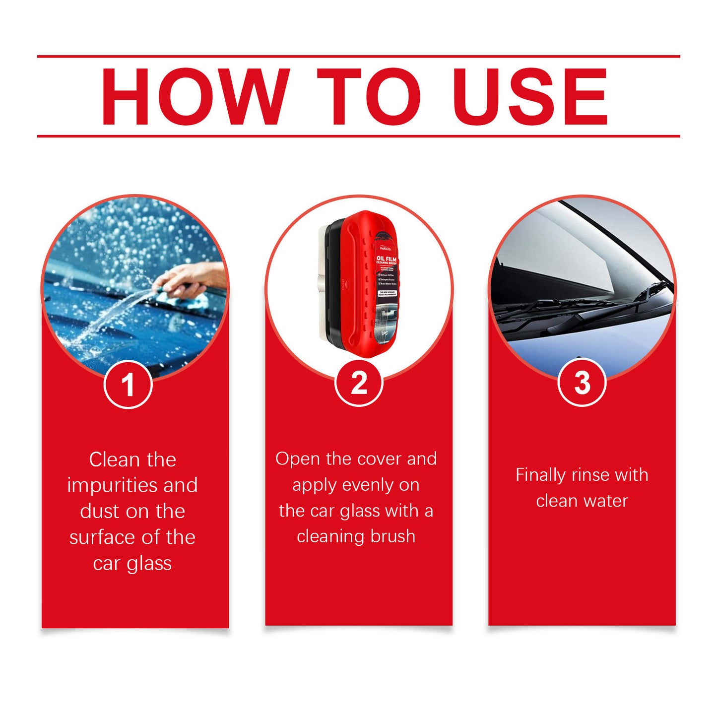 Automotive Oil Film Cleaning Brush