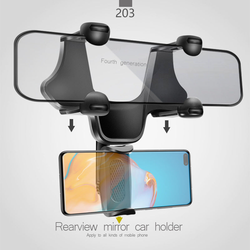 Universal Rearview Mirror Phone Mount