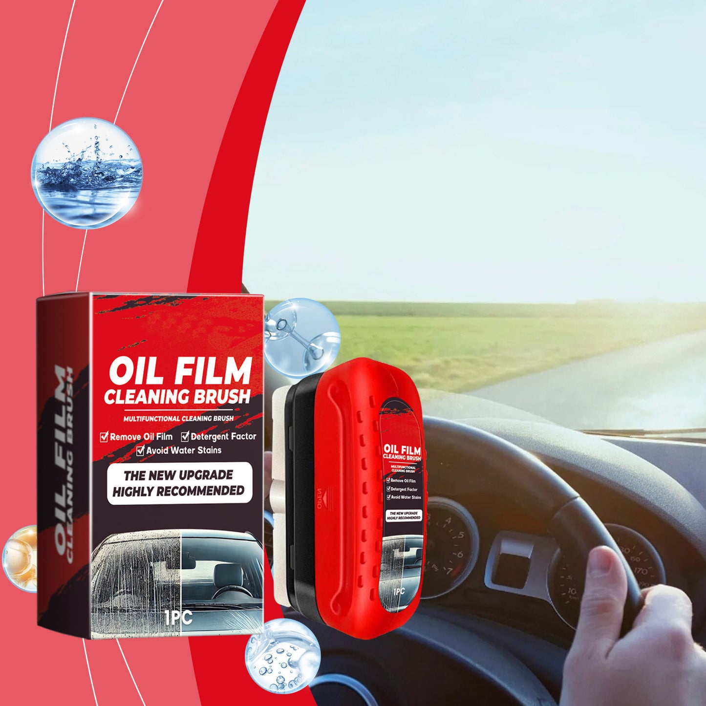Automotive Oil Film Cleaning Brush